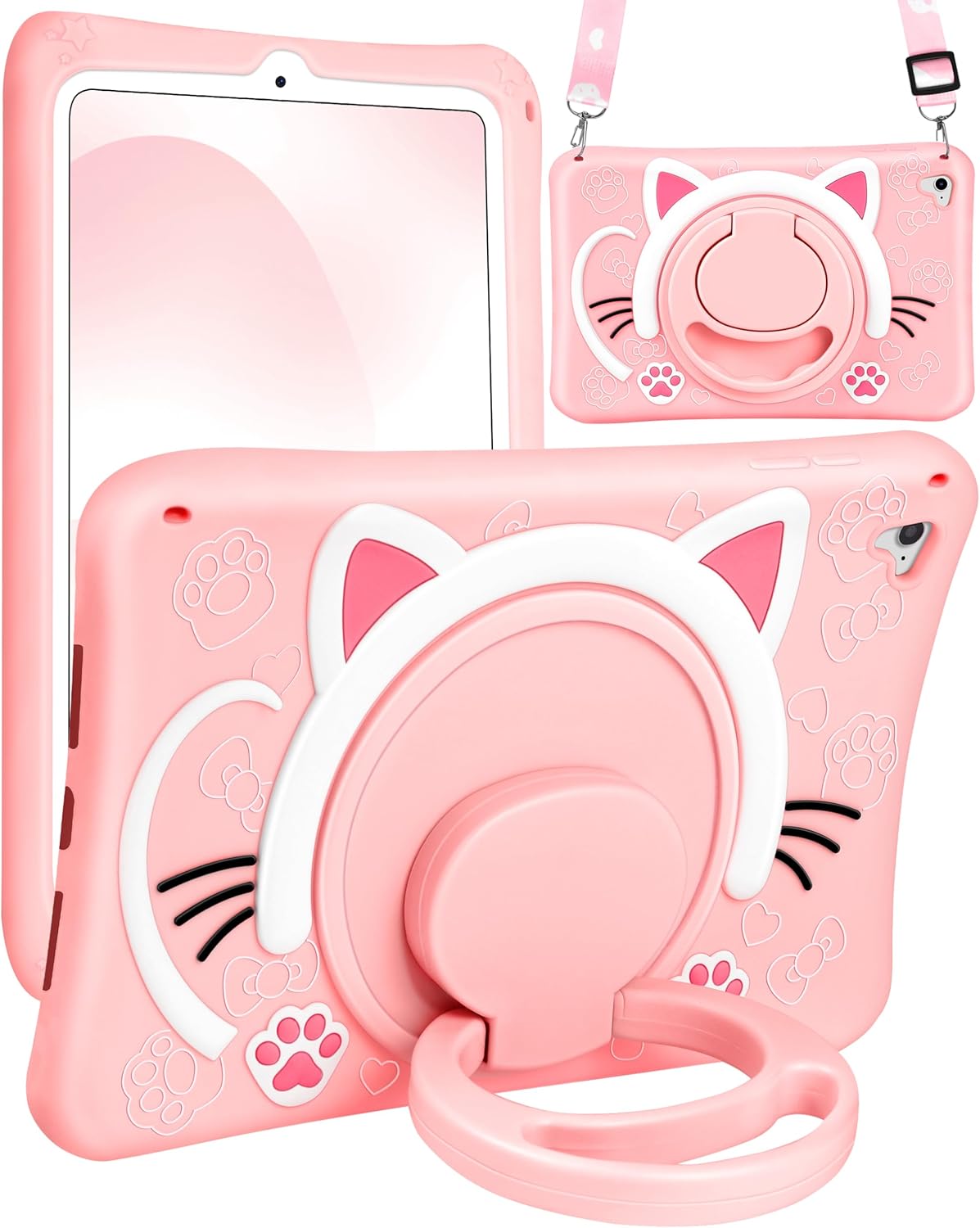 Cat Or Astronaut Shockproof Kids Case For Ipad 5/6 - 9.7 Cat Or Astronaut Shockproof Kids Case For Ipad 5/6 - 9.7